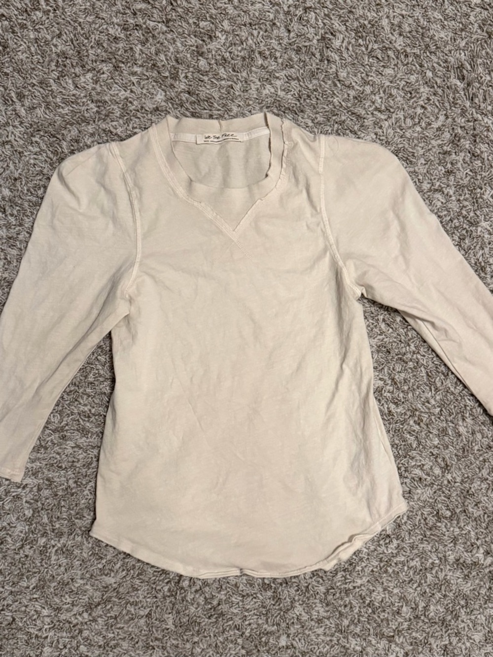 Free People we the free small shirt top cream